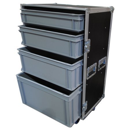 Custom Large 4 Drawer Production Flight Case